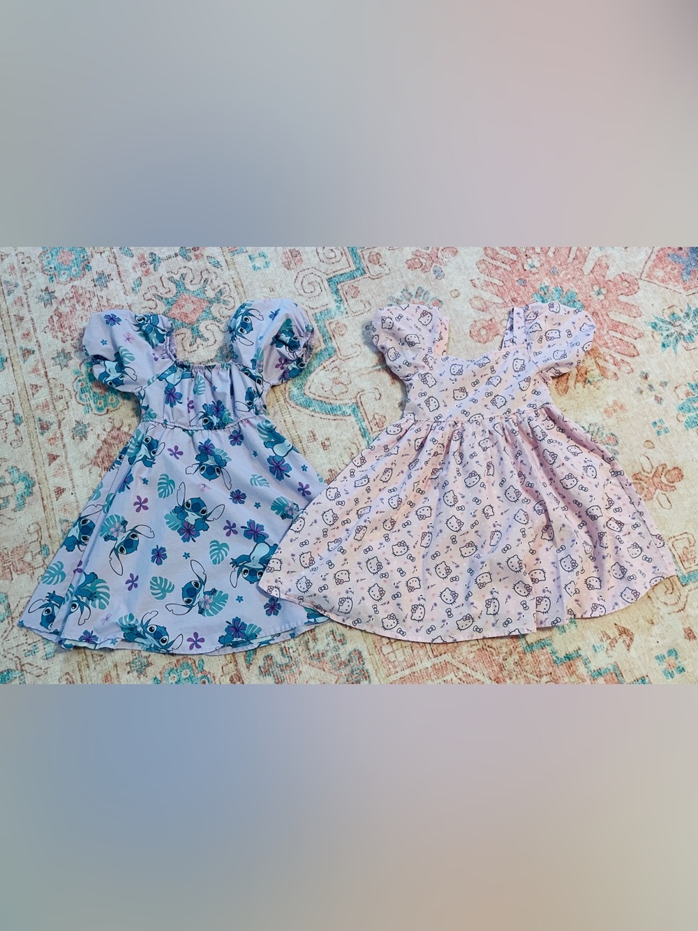 Puff-Sleeve Casual Dresses